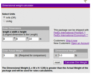 fedex_dim_weight